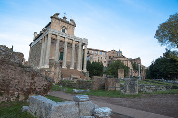 Views of the Roman Forum, Rome, Italy