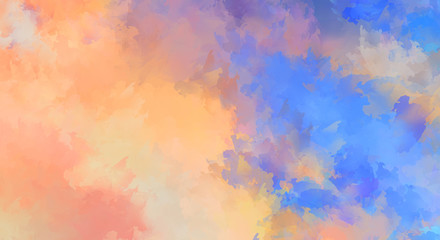 Artistic abstract background. Texture painted wallpaper. Creative illustration with strokes of paint. Brush pattern painting.