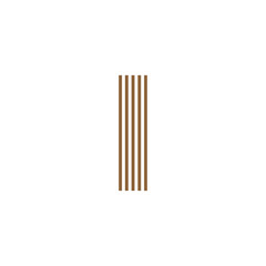 initial letter i abstract vertical line logo vector