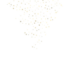 Gold Glitter Stars. Luxury Shiny Confetti.