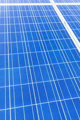 Alternative Energy. Solar Panels Array in One Block.