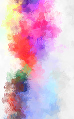Artistic vibrant and colorful wallpaper.Brushed Painted Abstract Background. Brush stroked painting.