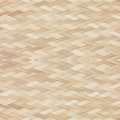 close up woven bamboo pattern background