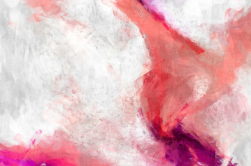 Naklejka premium Rough brushstrokes on abstract background. Brush painting. Color strokes of paint. Unique wall art. Modern art on canvas. Colorful contemporary artwork.