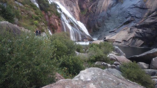 Ezaro waterfall in Dumbria. Coruna. Galicia,Spain