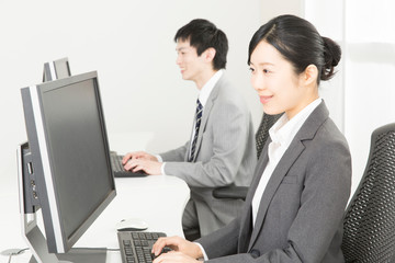 Fototapeta premium デスクワークするＯＬ