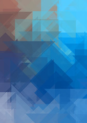 Overlapping design with triangles background. Abstract geometric wallpaper. Geometrical colorful triangular shapes.