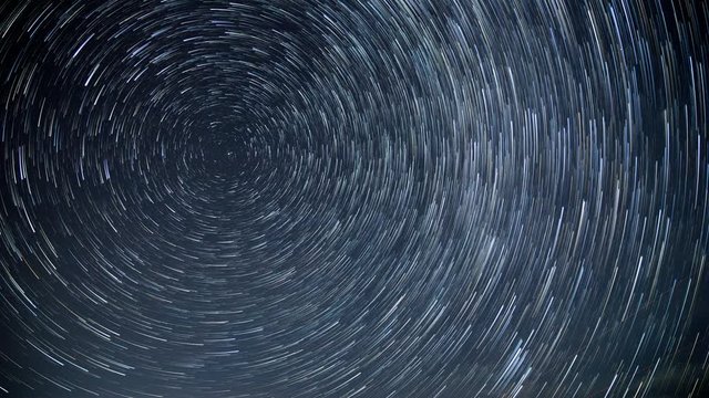 星空の動き　軌跡　スタートレイル　タイムラプス　2020年ペルセウス座流星群