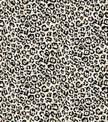 Seamless leopard pattern, animal print.