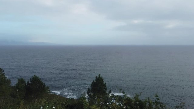 Cape of Finisterre. Coastal Area of Galicia,Spain. Camino de Santiago pilgrimage