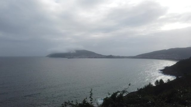 Cape of Finisterre. Coastal Area of Galicia,Spain. Camino de Santiago pilgrimage
