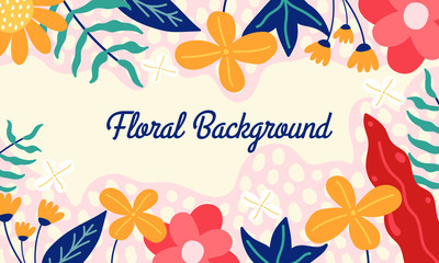 vector illustration of a floral background