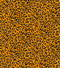Seamless leopard pattern, animal print.