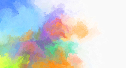 Watercolor painted background. Abstract Illustration wallpaper. Brush stroked painting. 2D Illustration.