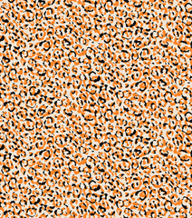 Seamless leopard pattern, animal print.