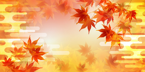 紅葉 秋 和柄 背景 Wall Mural Wallpaper Murals J Boy 紅葉 秋 和柄 背景 Wall Mural Wallpaper Murals J Boy
