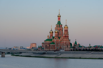 Obraz premium Orthodox cathedral in Yoshkar-Ola city in Russia
