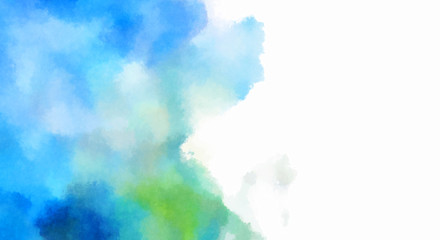 Watercolor painted background. Abstract Illustration wallpaper. Brush stroked painting. 2D Illustration.