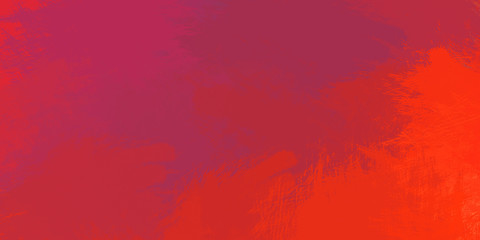 Vibrant paint pattern backdrop. 2D illustration of colorful brush strokes. Decorative texture painting. Painted background.