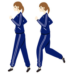 ランニングをする女性