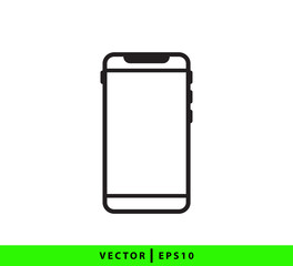 Smart phone icon vector flat style illustration
