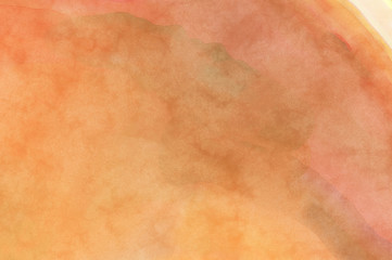 Fototapeta premium Watercolor abstract painting with pastel colors. Soft color painted illustration of calming composition for poster, wall art, banner, card, book cover or packaging. Modern brush strokes painting.
