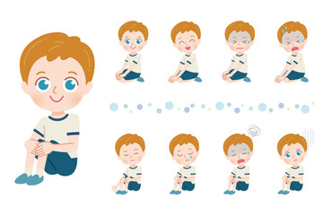 cute type boy_sitting