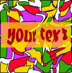 abstract colorful background with your text