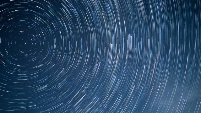 星空の動き　軌跡　スタートレイル　タイムラプス　2020年ペルセウス座流星群