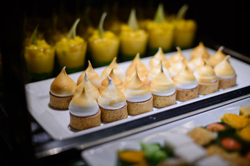 catering food, dessert and sweet, mini canapes, snacks and appetizers, food for the event, sweetmeat
