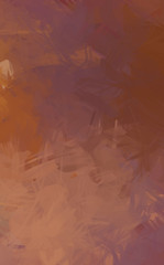 Naklejka premium 2D illustration of colorful brush strokes. Decorative texture painting. Vibrant paint pattern backdrop.