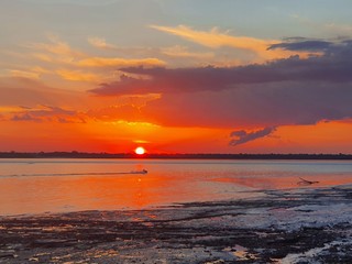 Obraz premium Por do sol na Amazonia
