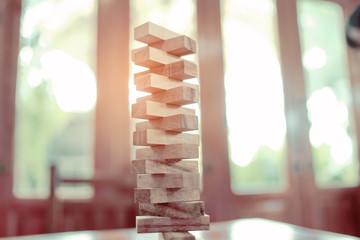 building wood blocks, plan and strategy
