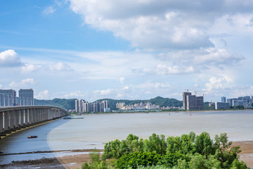 Coastal scenery of Nansha District, Guangzhou, China