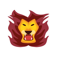 lion face, festival navratri decorative element