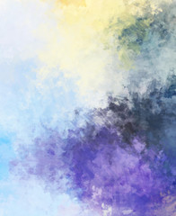 Brushed Painted Abstract Background. Brush stroked painting. Artistic vibrant and colorful wallpaper..