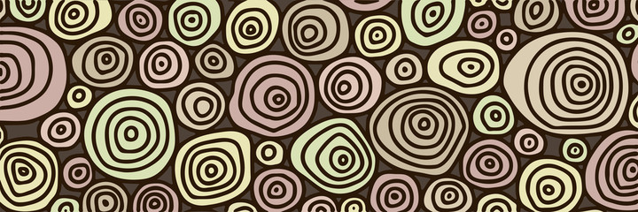 Imitation of old wood texture, tree logs. Vector design, banner. 