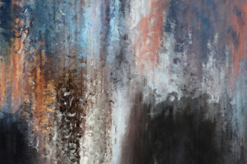 Modern art. Colorful contemporary artwork. Color strokes of paint. Brushstrokes on abstract background. Brush painting. Unique wall art.