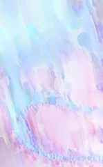 Watercolor abstract painting with pastel colors for poster, wall art, banner, card, book cover or packaging. Modern painting of soothing brush strokes resembling alcohol inks.