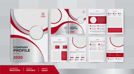 8 Pages corporate business brochure with the use of its business presentations and multi-purpose design	