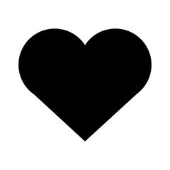 hearts love silhouette style icon