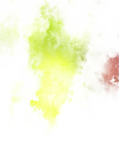 Obraz premium Abstract colorful watercolor on white background. Digital art painting.