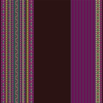 Traditional Andean fabric. Vector weave imitation. Seamless textile print. Tribal ornaments. Tarabuco, Bolivia, South America