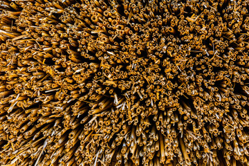 Texture of thatch roof for the background