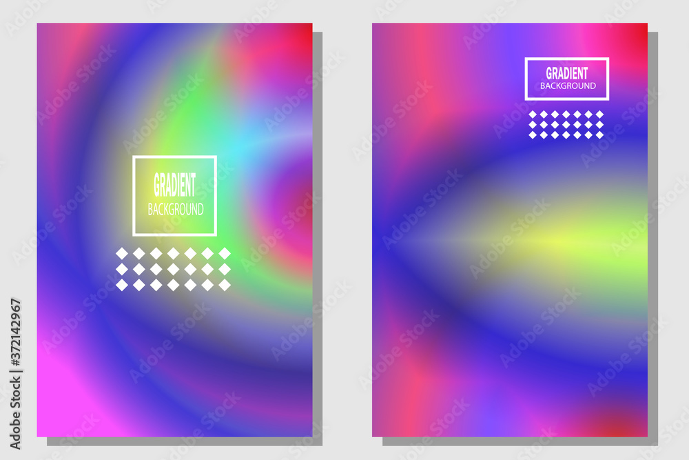 Fototapete professional multicolor gradient background with blurred style and trendy colorful for your banner w