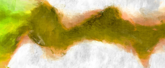 Rough brushstrokes on abstract background. Brush painting. Color strokes of paint. Unique wall art. Modern art on canvas. Colorful contemporary artwork.