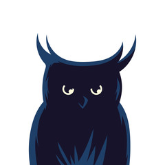 Halloween owl cartoon vector design