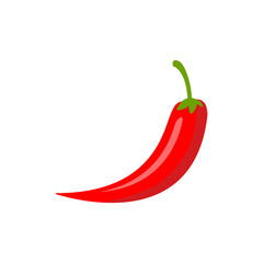 Red Chili Icon Design Vector