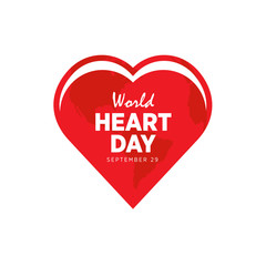 Celebrate World Heart Day. vector illustration