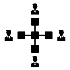 Management structure icon